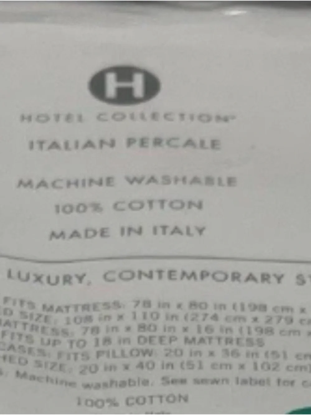 Hotel Collection crisp white